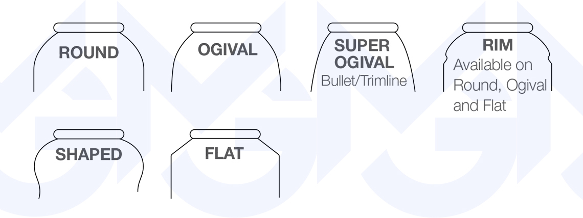 shaped aerosol aluminum can