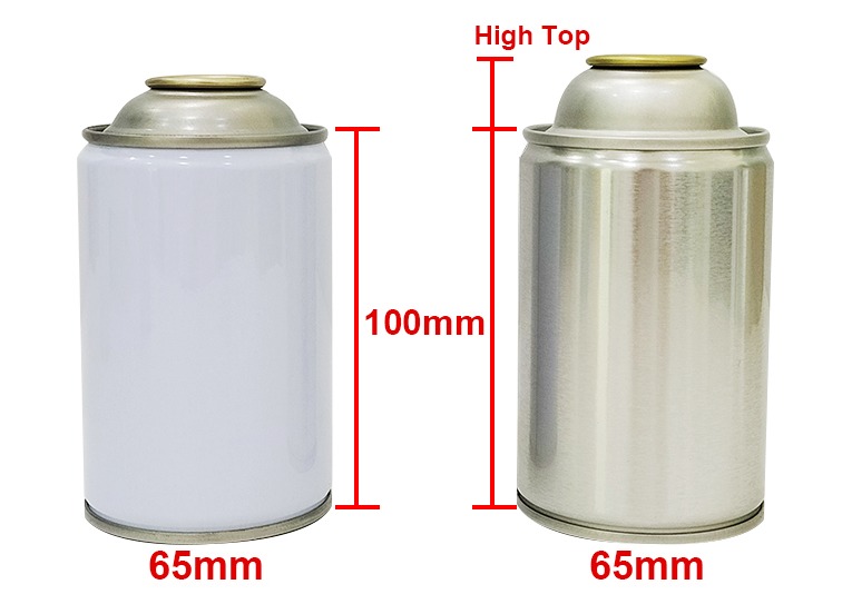 empty 65x100mm aerosol spray cans