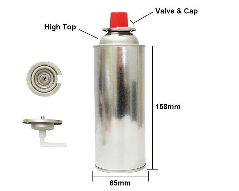 empty butane gas can