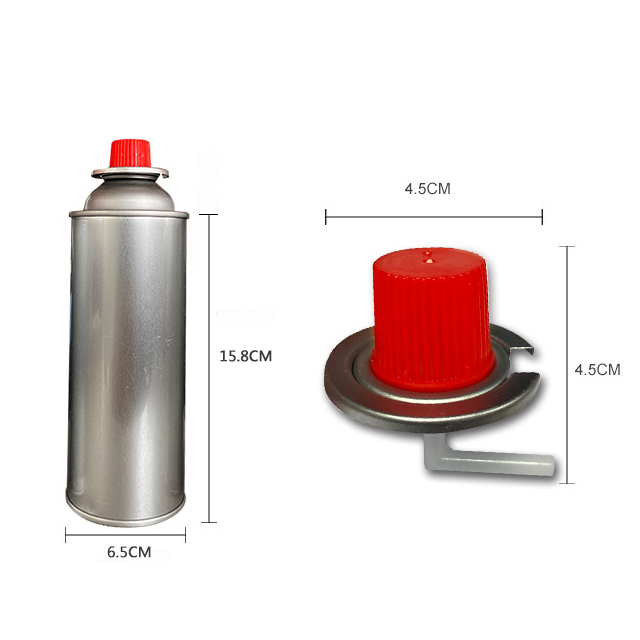 Aerosol tin butane gas can