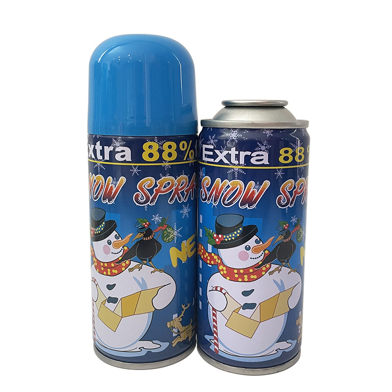 Snow spray aerosol can