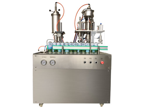 Aerosol can filling machine