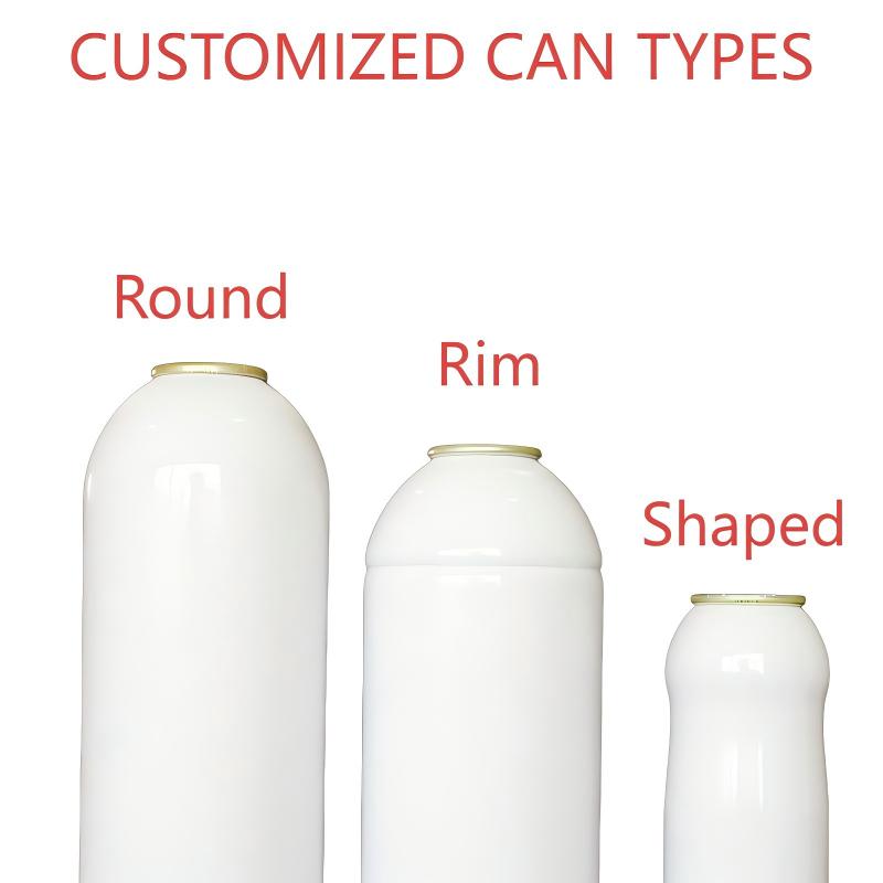 OEM empty aerosol aluminum can