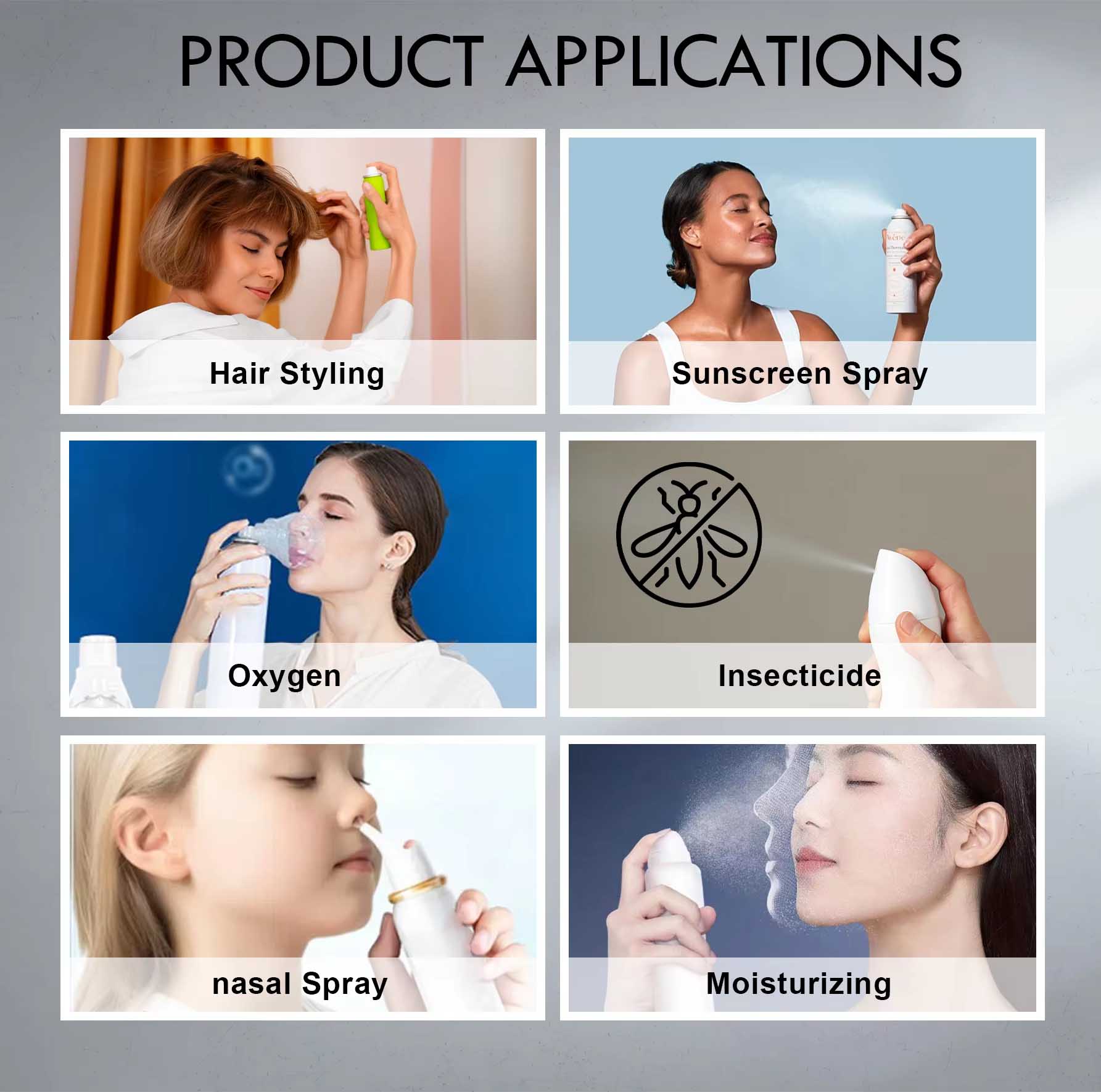 Usage of aerosol aluminum can Usage of aerosol aluminum can