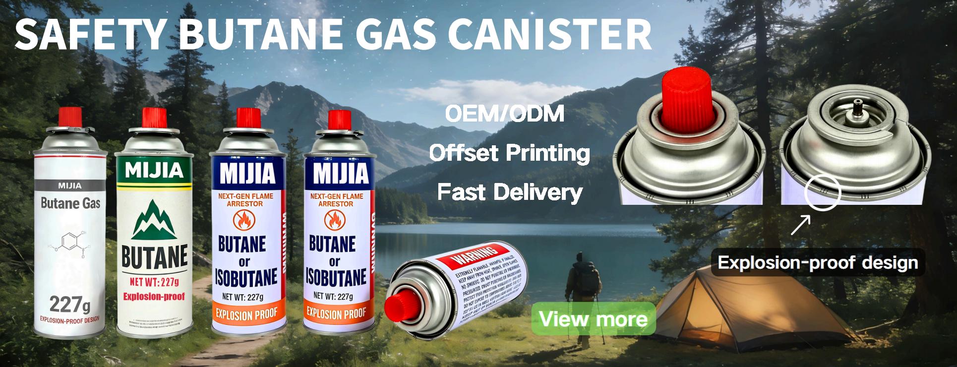 Recipiente de gás butano à prova de explosão